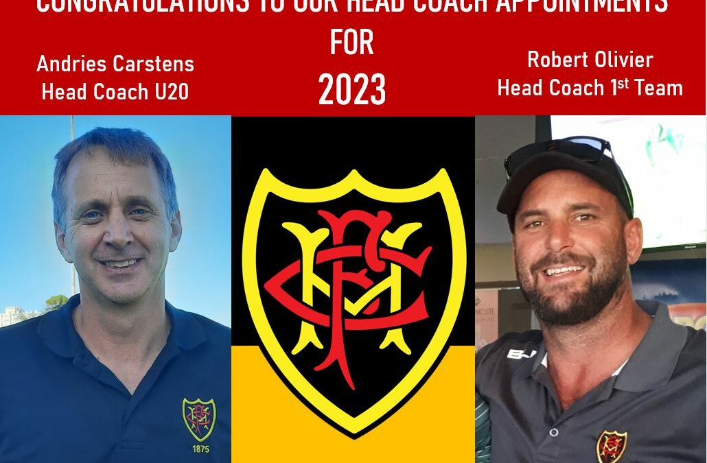 Head Coach Appointments for 2023